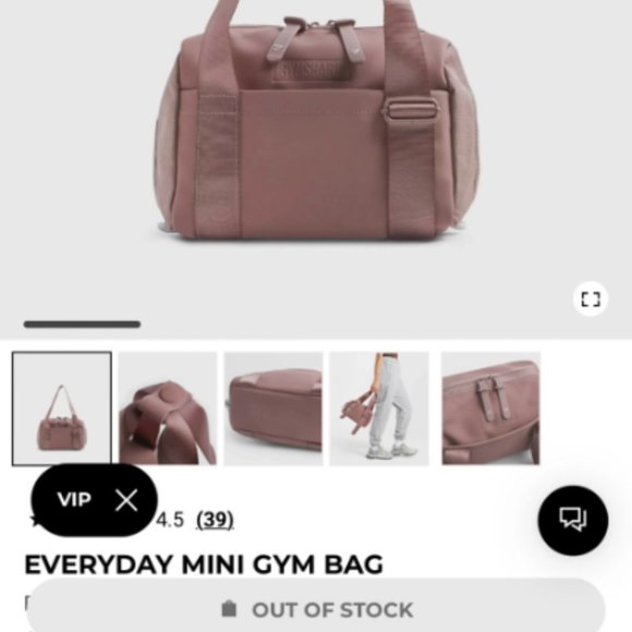 Gymshark - Everyday Mini Gym Bag, Mauve - Picture 2 of 10